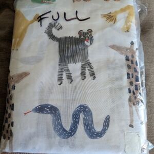 Pottery Barn Kids Animal Print Bedding Sheets - Multicolor